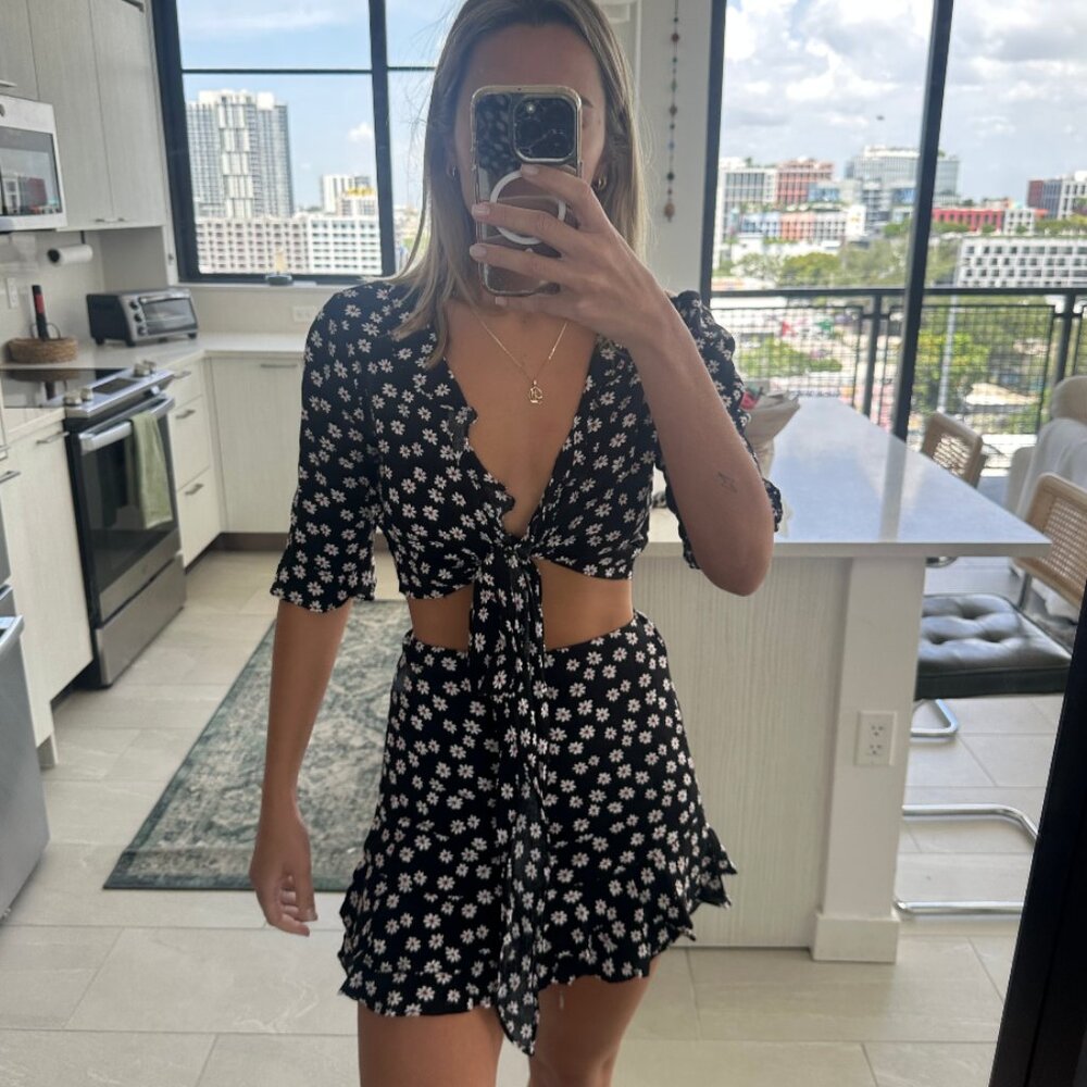 Market Flower Ruffle Skirt Set